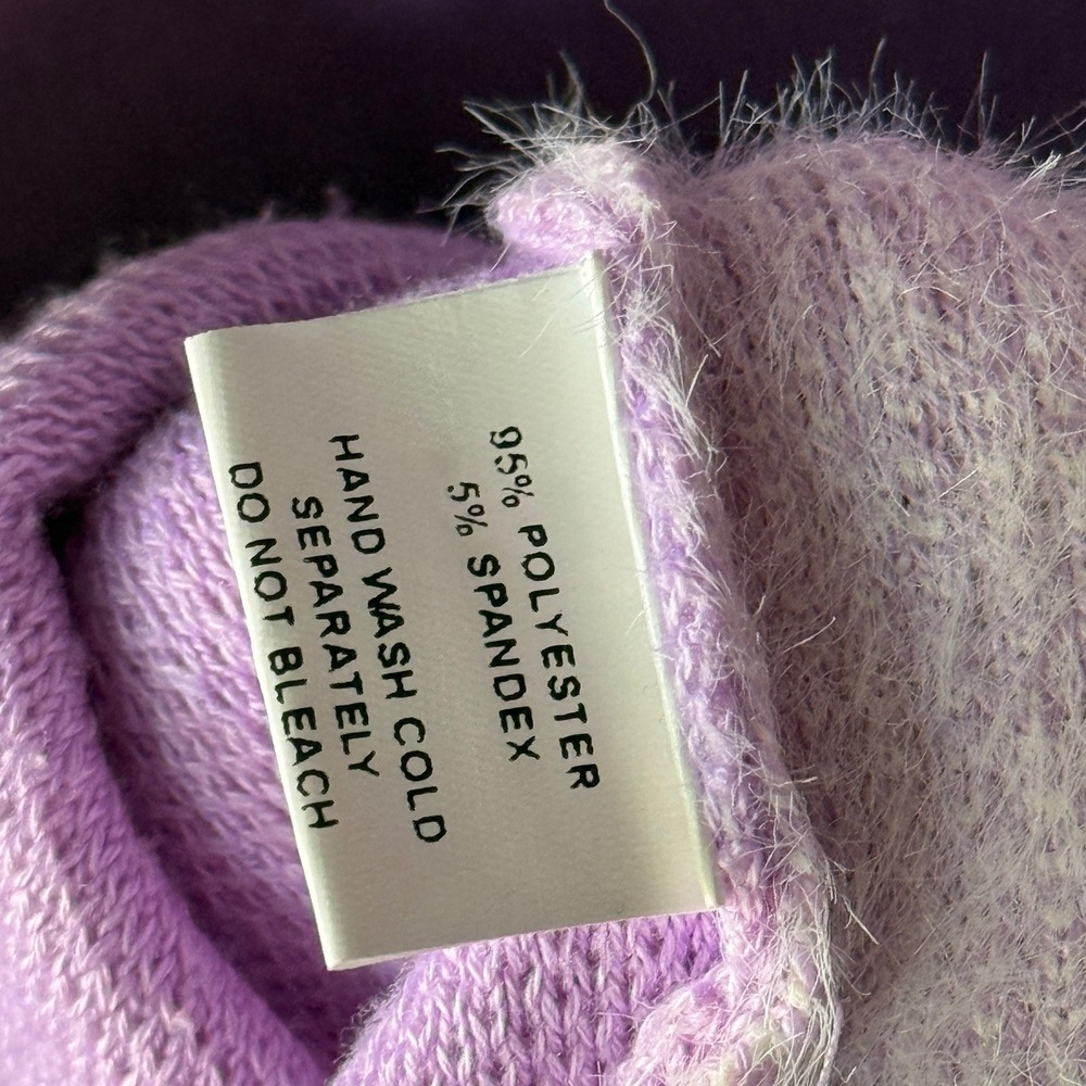 Unique Vintage Women's Purple & Rainbows Aspen Cardigan, XL - Picture 9 of 12